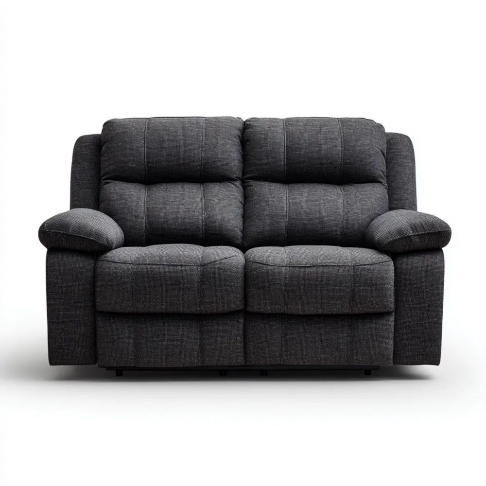 2-Sitzer-Sofa 150x90x85 cm Stoff Dunkelgrau – modernes Design