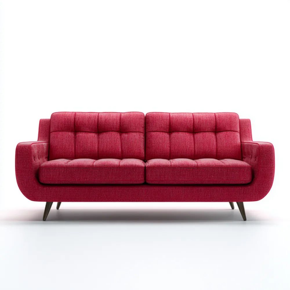 2-Sitzer-Sofa Stoff 150x85x90 cm - Rot - Modernes Design