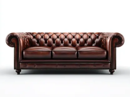 Sofás 3 plazas tapizado cuero sintético 210x90x75cm marrón para salón - estilo clásico-Homigetmart