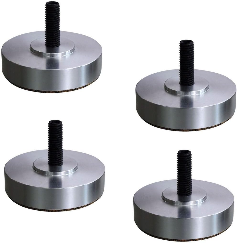 TALIS PRO M Absorber Set 4 Stück – Aluminium M8 – HiFi Vibrationsdämpfer für Lautsprecher-Sofauplab