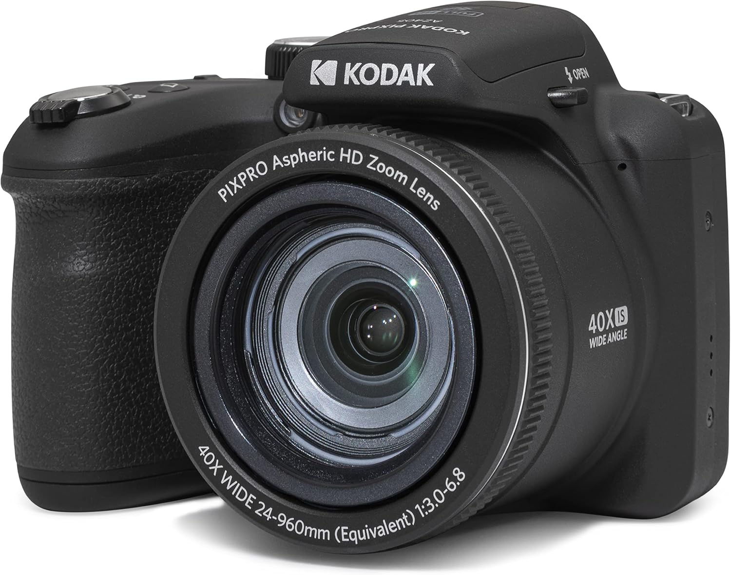 Bridgekamera 40x Zoom 20 MP Schwarz – Digitalkamera mit Weitwinkel und Full HD Video-Sofauplab