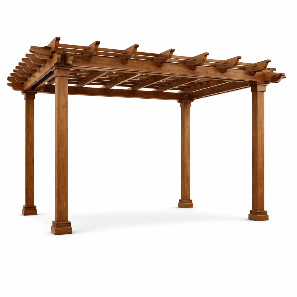 Pergola in Legno Massello-MODERNOASISLIVING