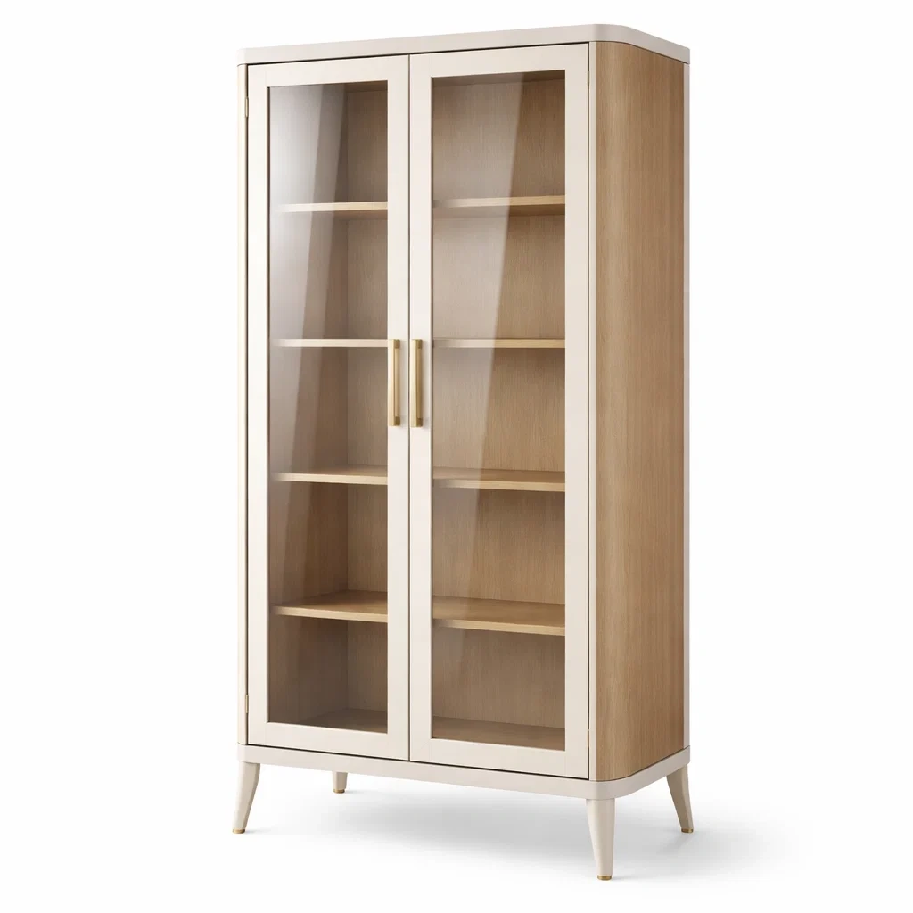 Vetrina in Legno e Vetro Temperato-COZYNESTZZ