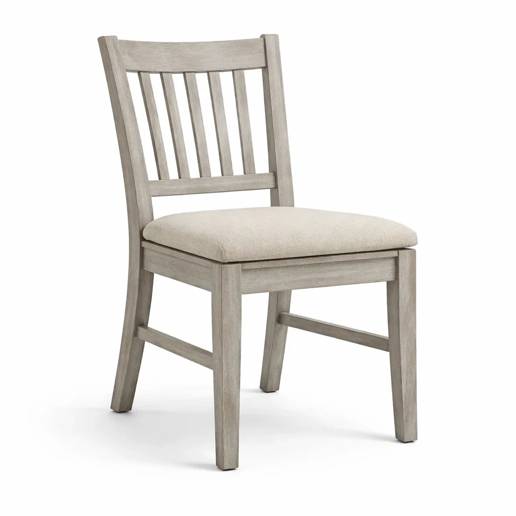 Sedia da pranzo in Legno di Quercia con Seduta Imbottita in Poliestere-COZYNESTZZ