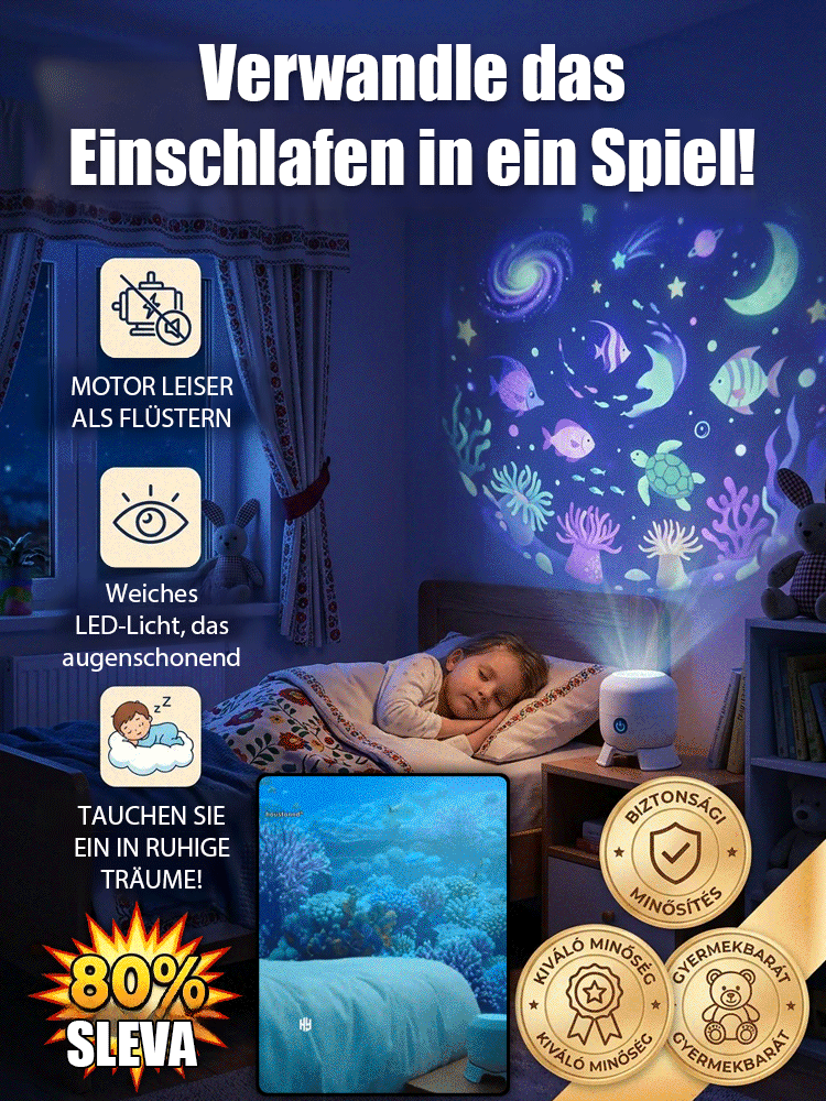 【🐳 Ozeaneum-Edition 🐳】360° Unterwasser-Welt: 1:1 Aquarium-Effekt im Zimmer 🐠