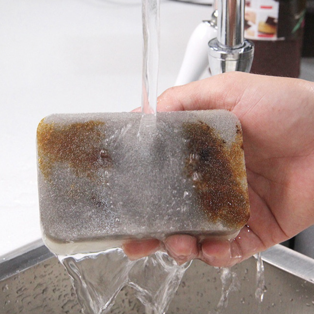 Doppellagiger, verstärkter Reinigungsschwamm