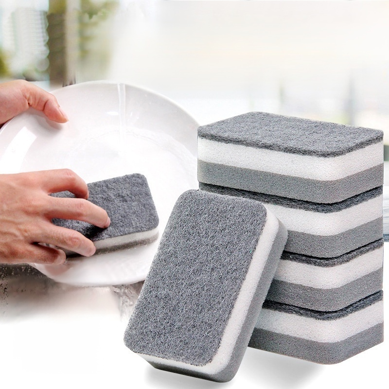 Doppellagiger, verstärkter Reinigungsschwamm