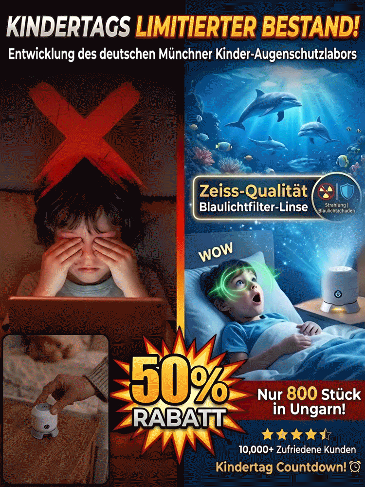 【🐳 Ozeaneum-Edition 🐳】360° Unterwasser-Welt: 1:1 Aquarium-Effekt im Zimmer 🐠
