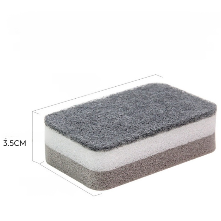 Doppellagiger, verstärkter Reinigungsschwamm
