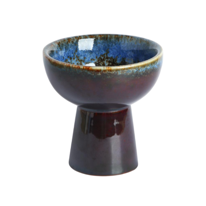 Stielschale aus Keramik, Eisbecher