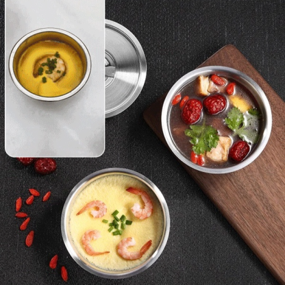 Eingedickte, gedämpfte Eiercremeschüssel