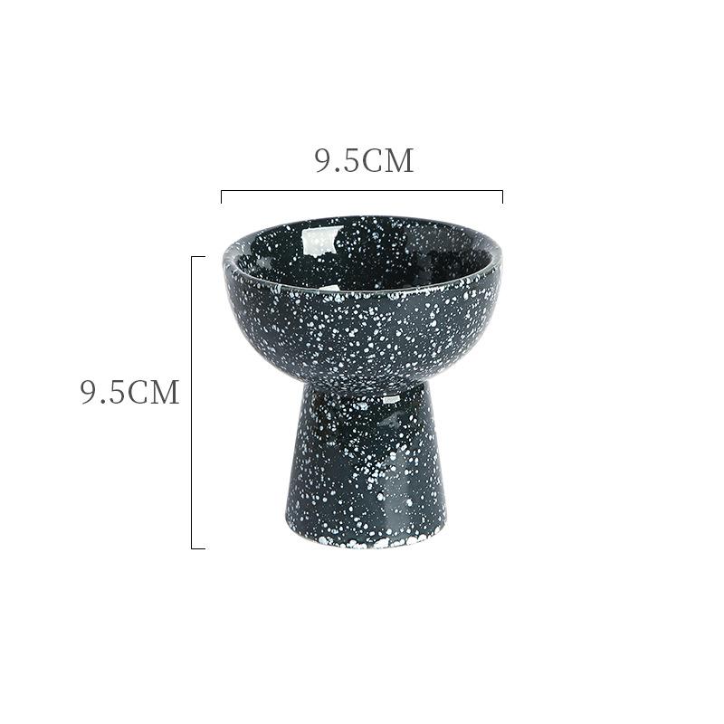 Stielschale aus Keramik, Eisbecher