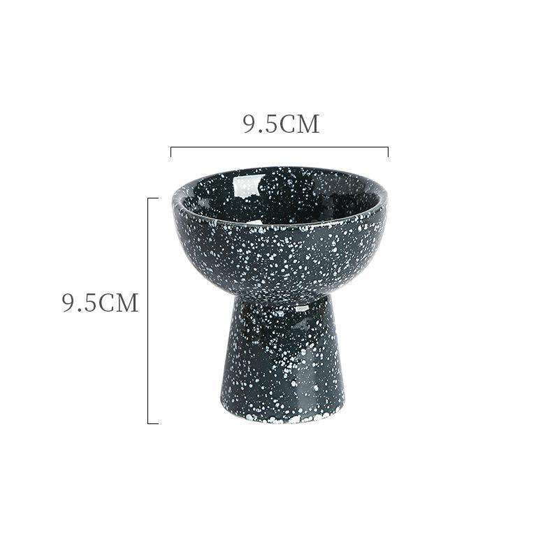 Stielschale aus Keramik, Eisbecher