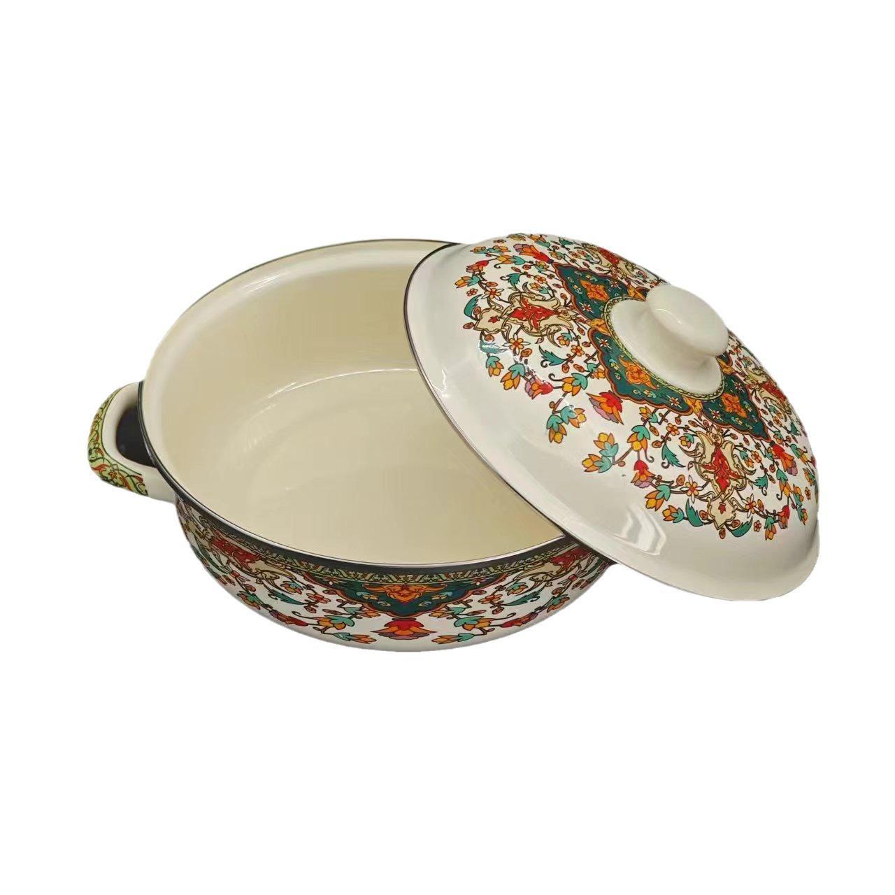 Große, doppelohrige Suppenschüssel