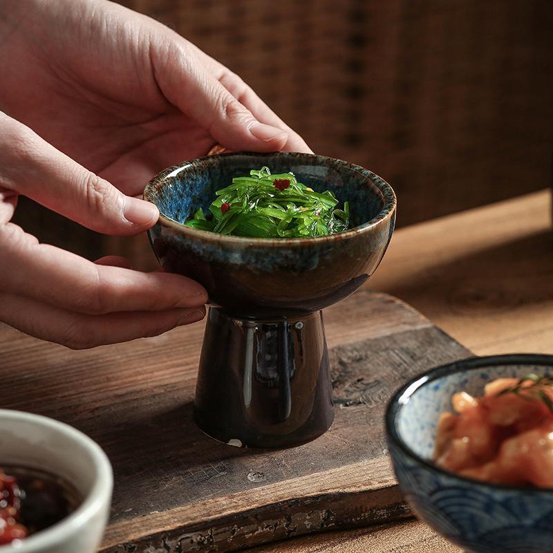 Stielschale aus Keramik, Eisbecher