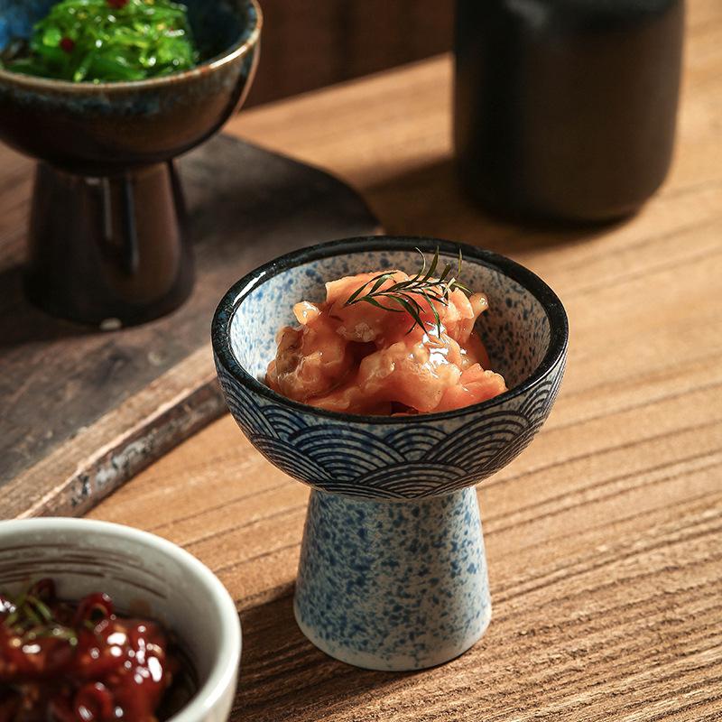 Stielschale aus Keramik, Eisbecher