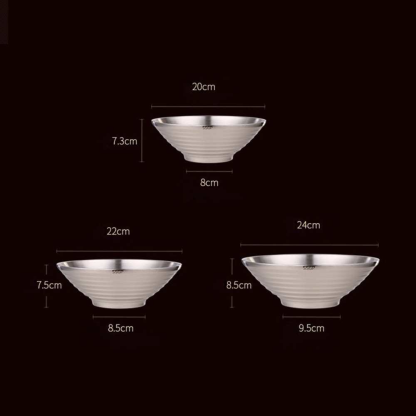 Ramen-Schüssel aus Edelstahl