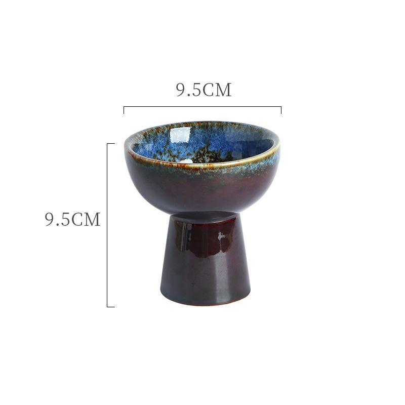 Stielschale aus Keramik, Eisbecher