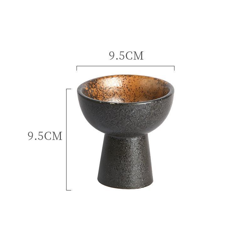 Stielschale aus Keramik, Eisbecher