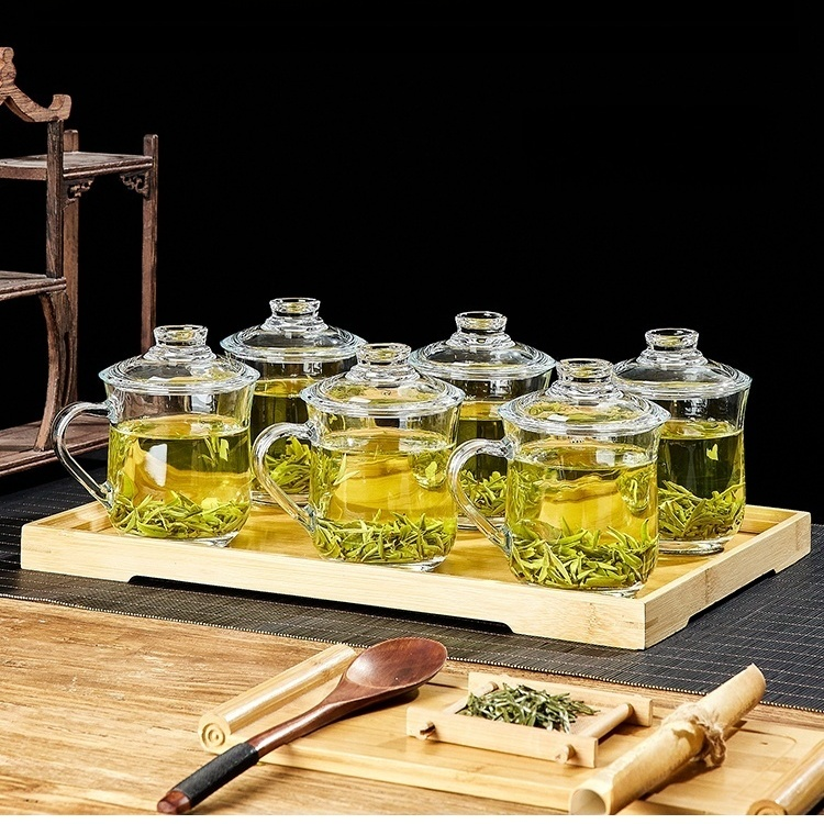 Haushalt Anti-Verbrühungs-Glasbecher mit Deckel