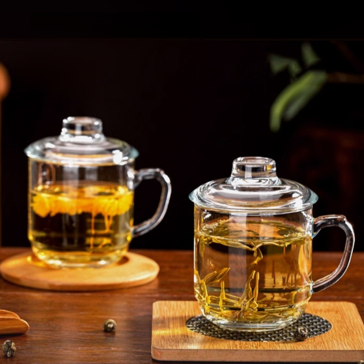 Haushalt Anti-Verbrühungs-Glasbecher mit Deckel