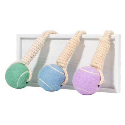 Zahnreinigender Tennisball für Haustiere