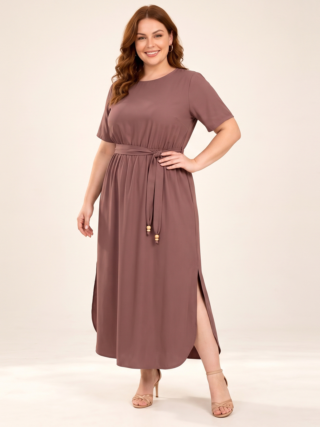 Everyday Drawstring Waist Maxi Dress