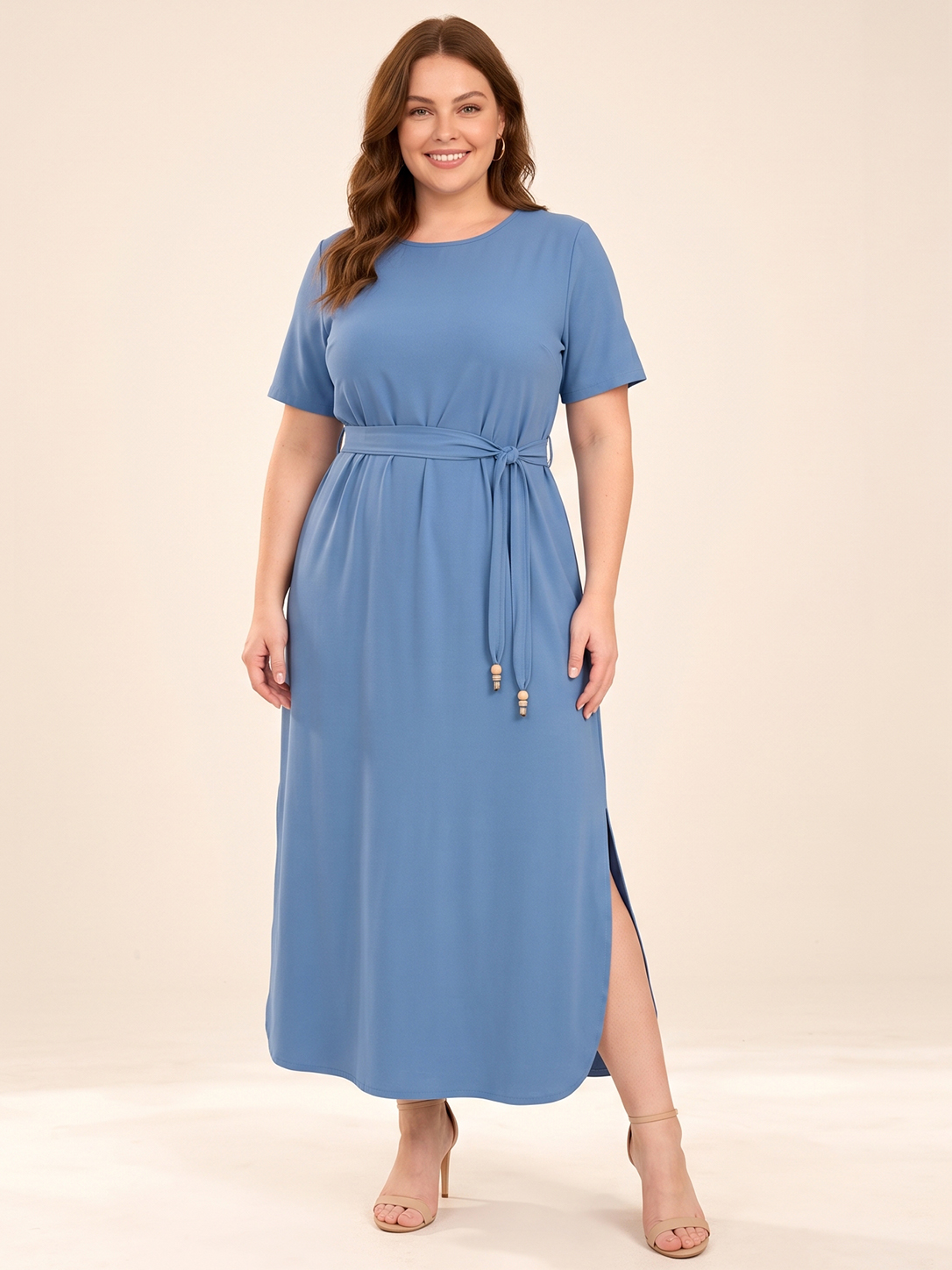 Everyday Drawstring Waist Maxi Dress