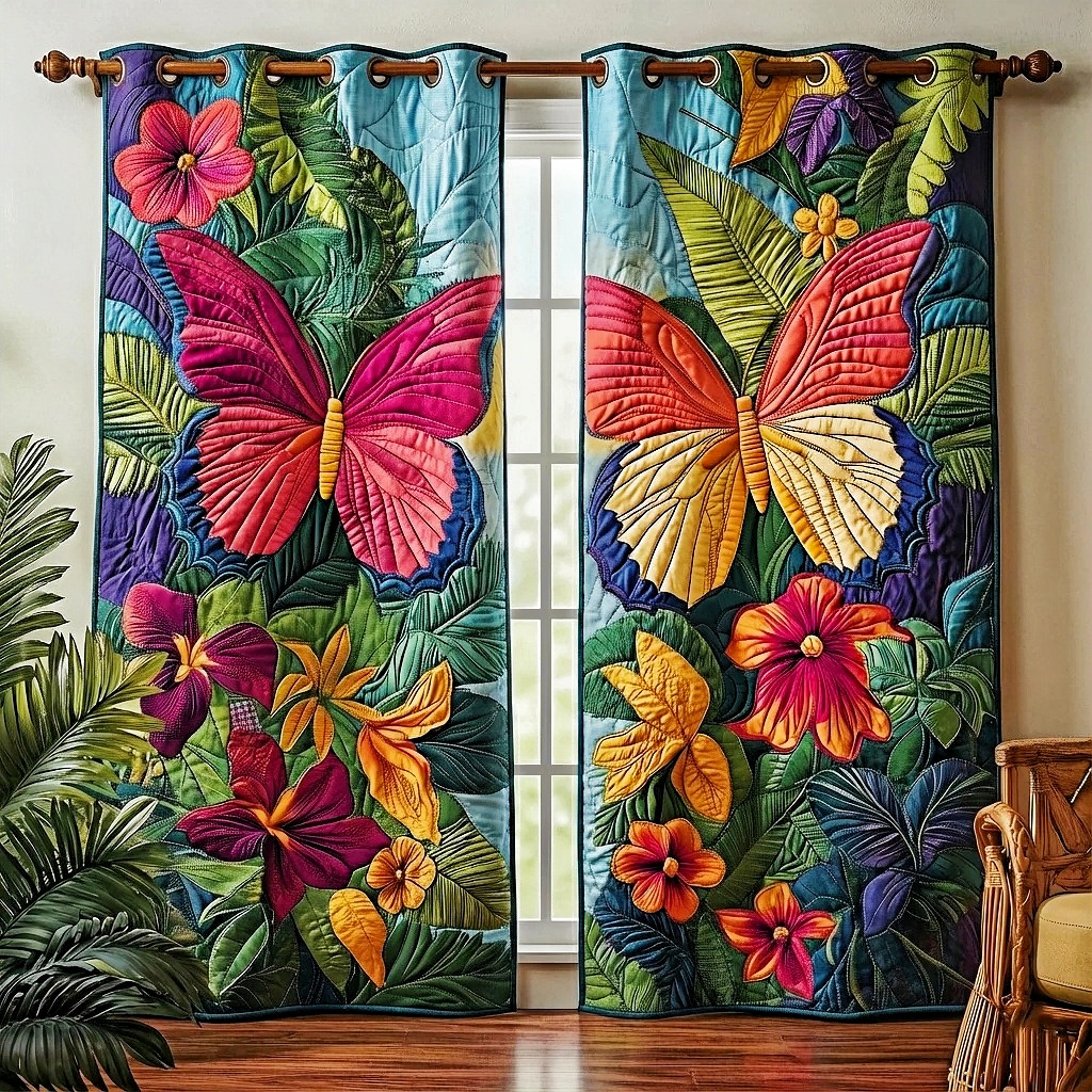 Exquisitely Stitched Patterned Curtains