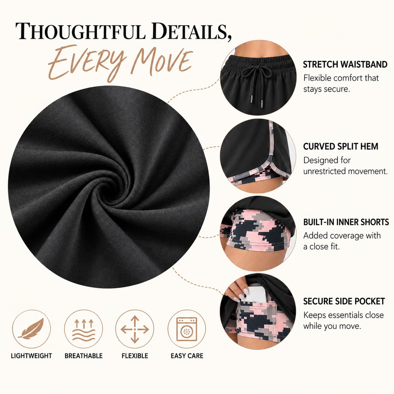 FlexMove 2-in-1 Athletic Shorts