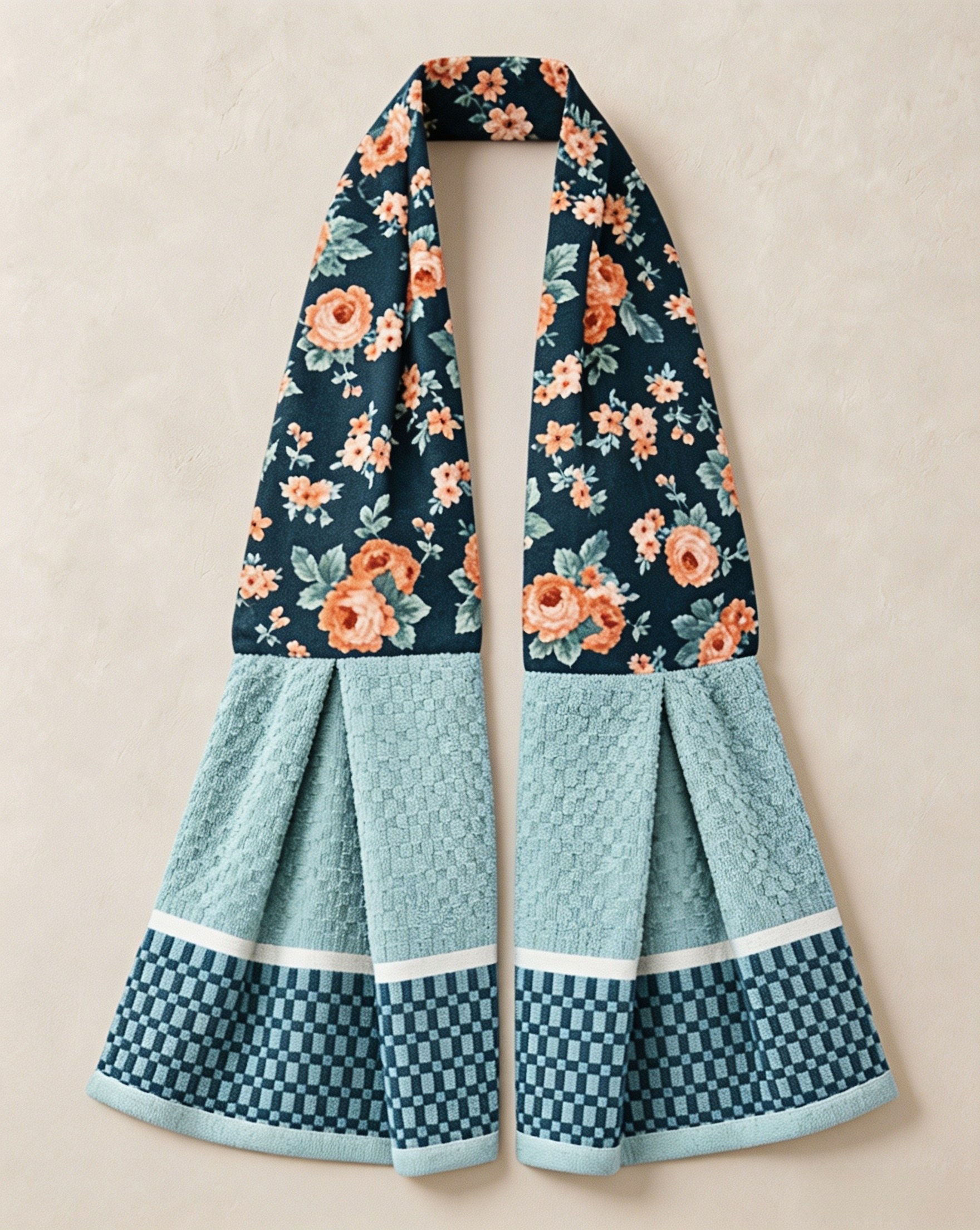 Midnight Rose Garden Kitchen Ease Towel Scarf