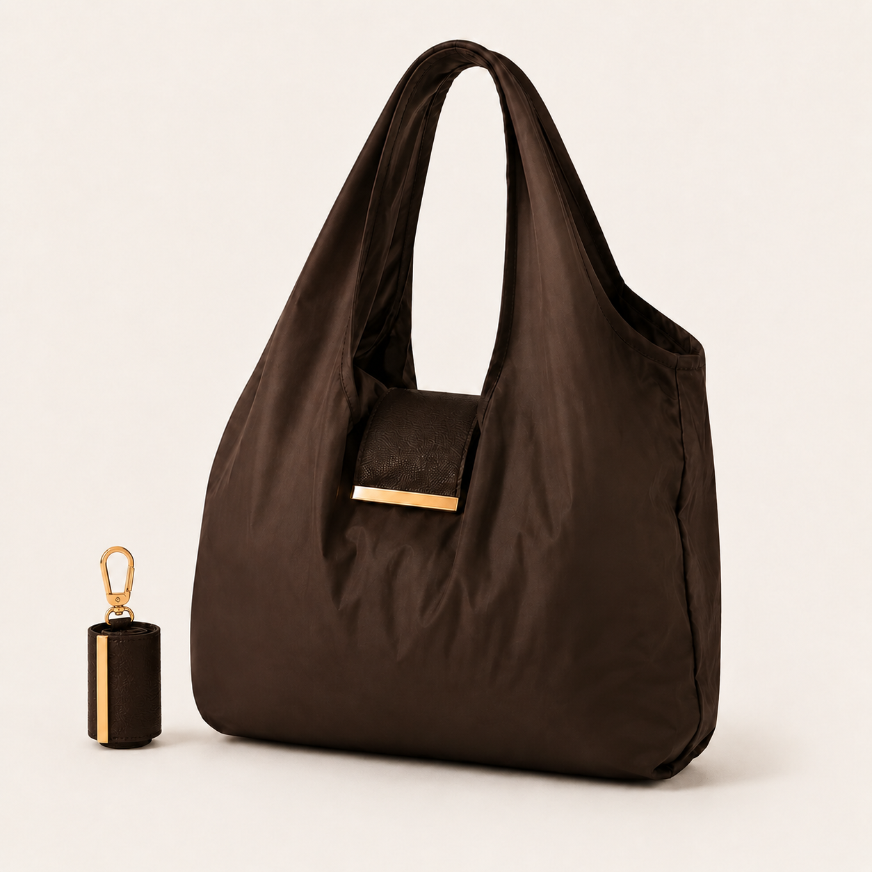 Keychain Foldable Shoulder Tote Bag