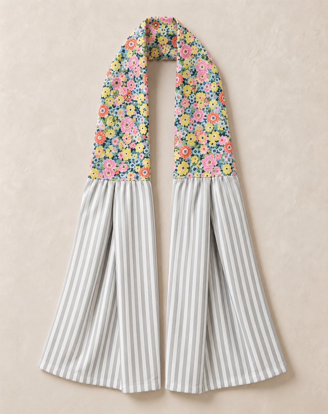 Vibrant Ditsy Stripe Kitchen Ease Towel Scarf