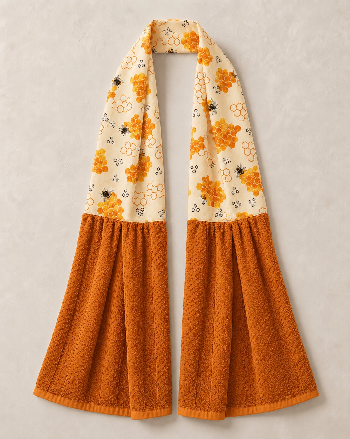 Honey Bee Hive Kitchen Ease Towel Scarf