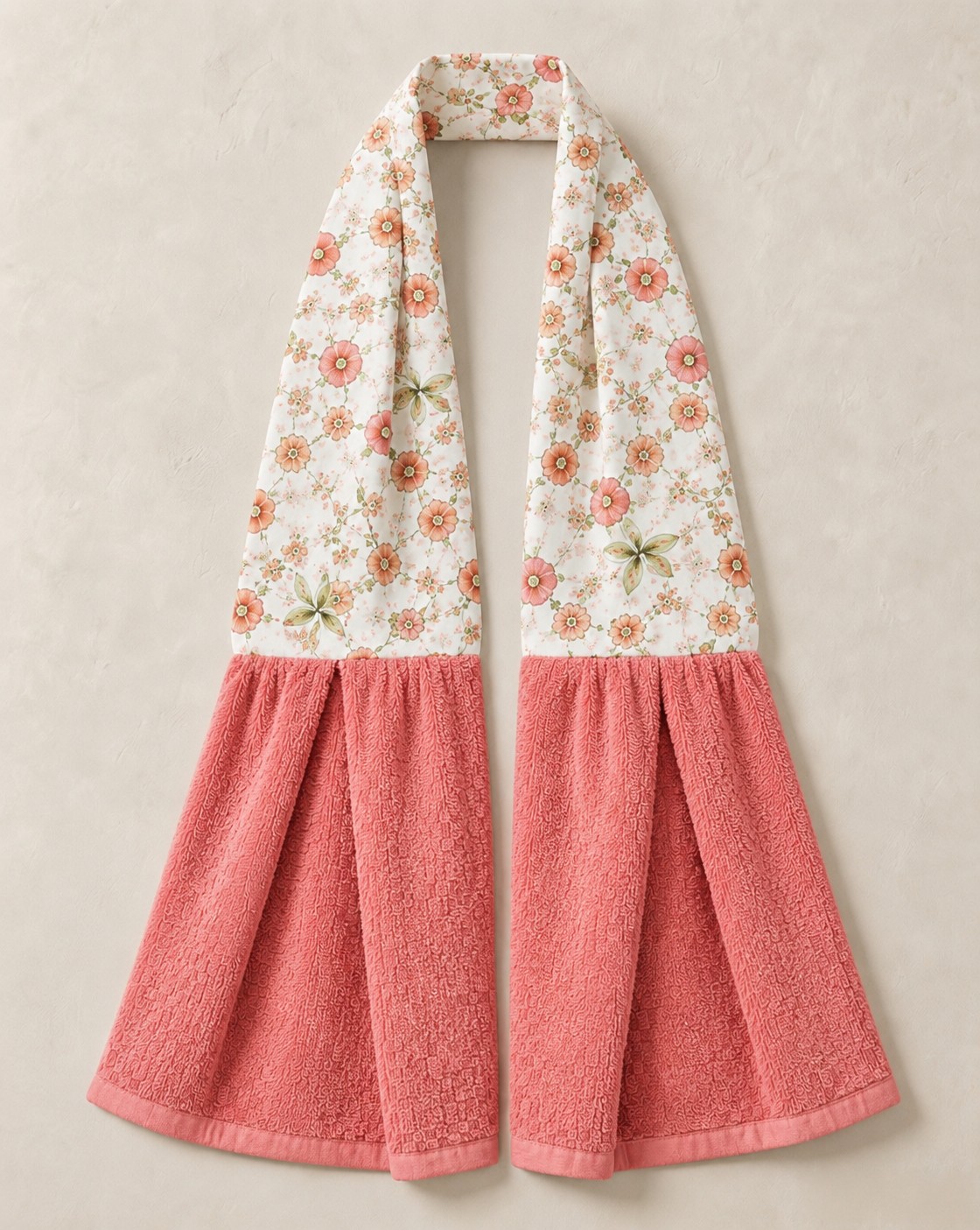 Warm Floral Kitchen Ease Towel Scarf