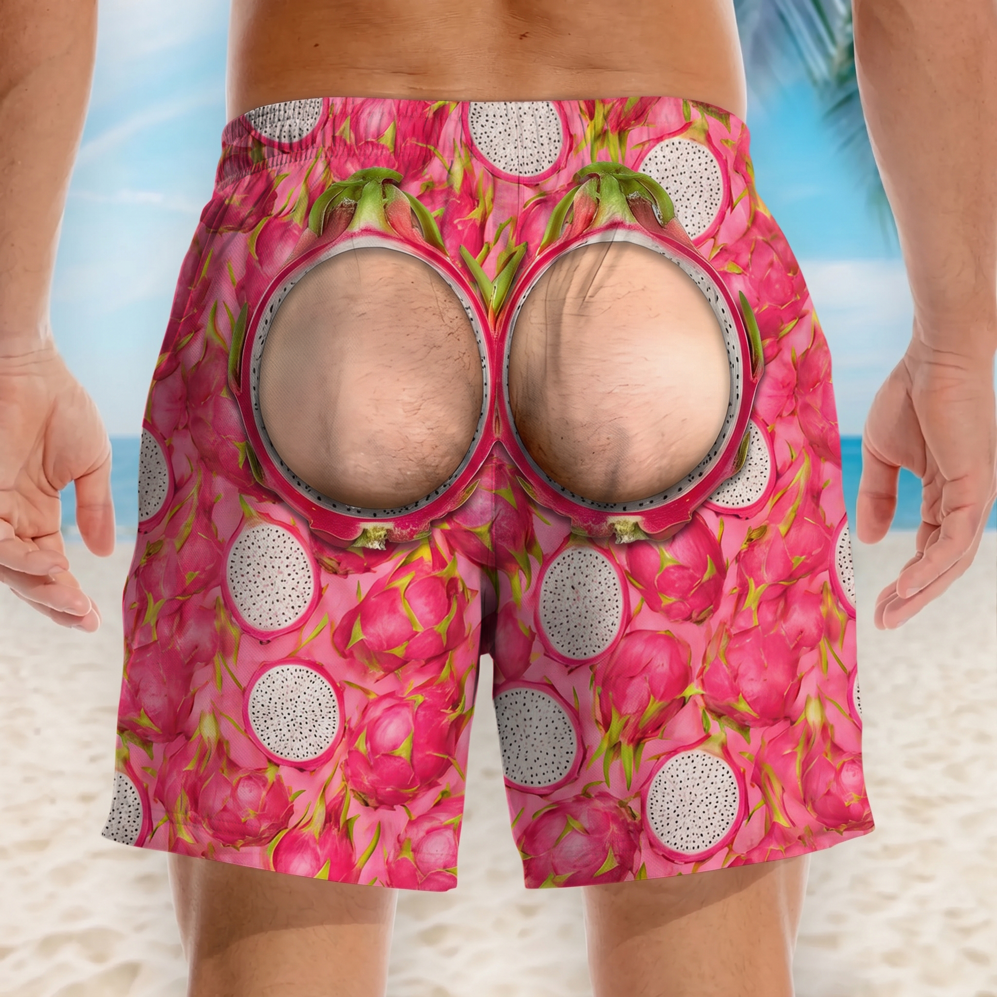 Fruit Farm Playful Print Shorts