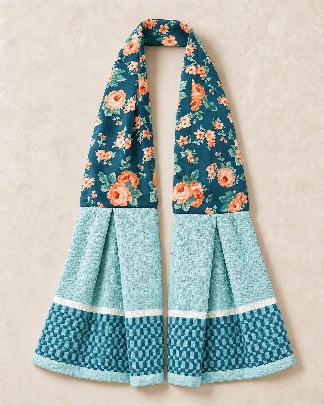 Midnight Rose Garden Kitchen Ease Towel Scarf