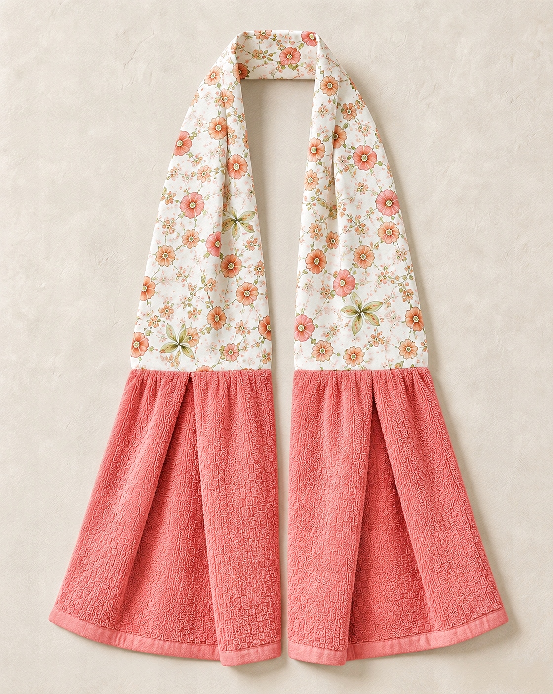 Warm Floral Kitchen Ease Towel Scarf