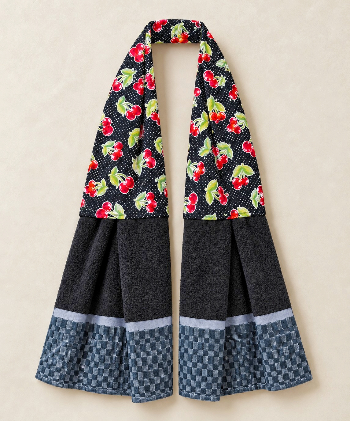 Cherry Night Whispers Kitchen Ease Towel Scarf