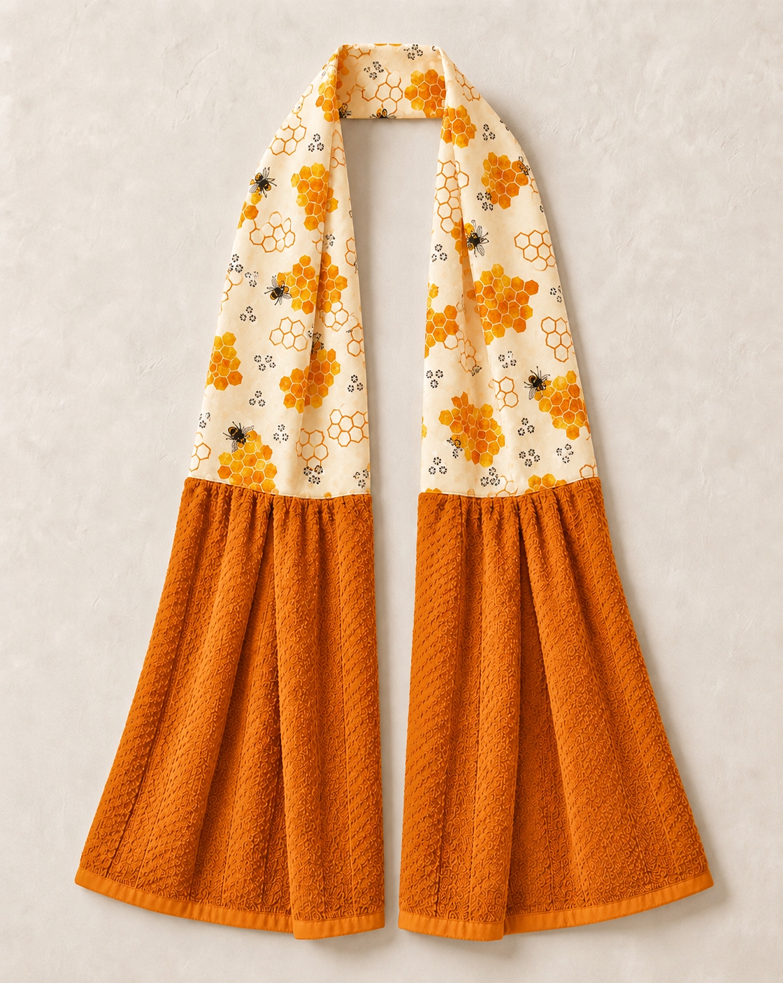 Honey Bee Hive Kitchen Ease Towel Scarf