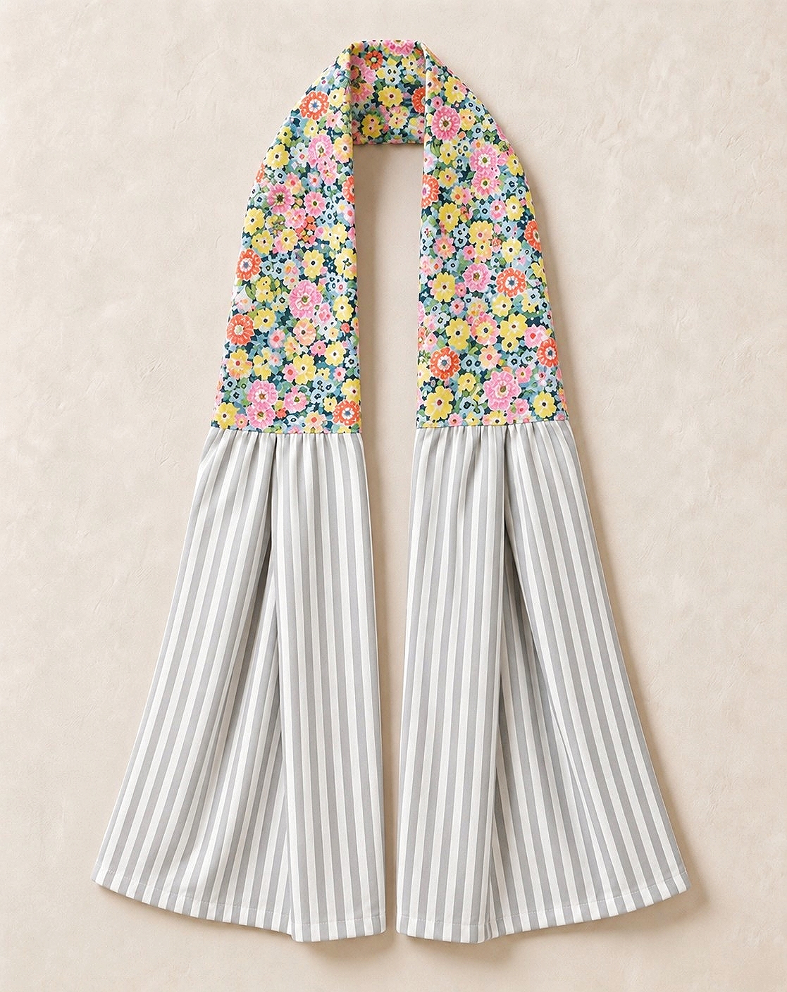 Vibrant Ditsy Stripe Kitchen Ease Towel Scarf