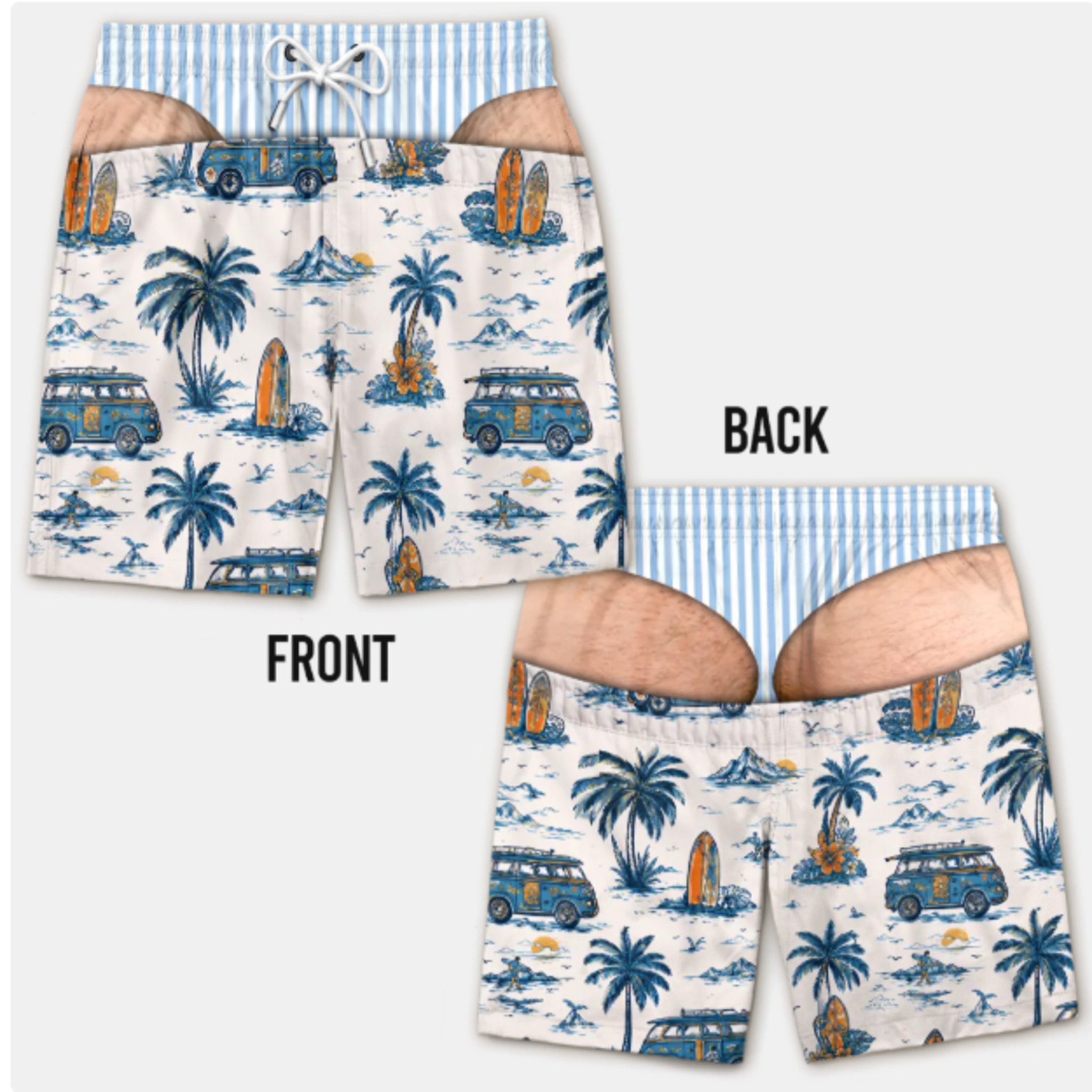 Island Getaway Playful Print Shorts