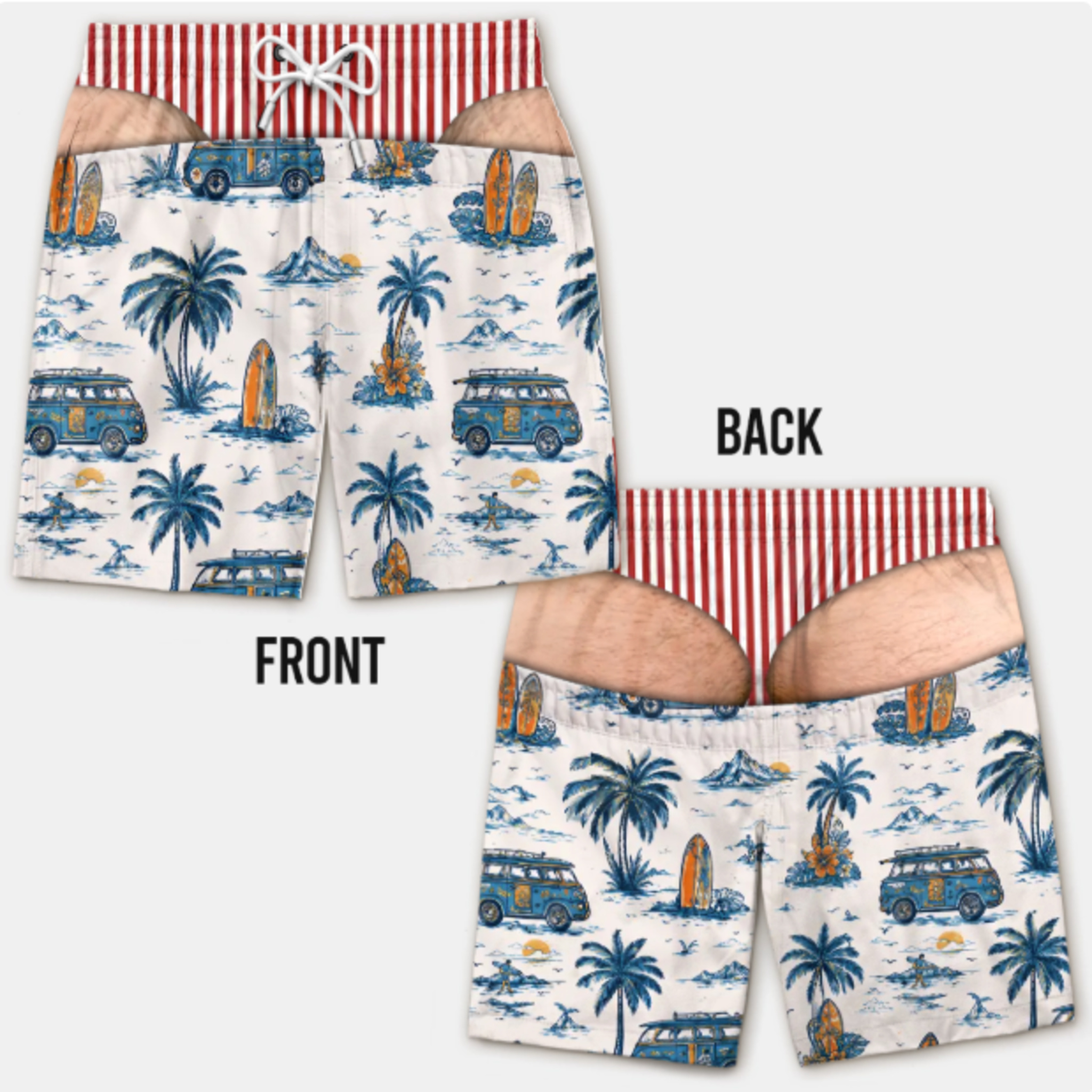 Island Getaway Playful Print Shorts