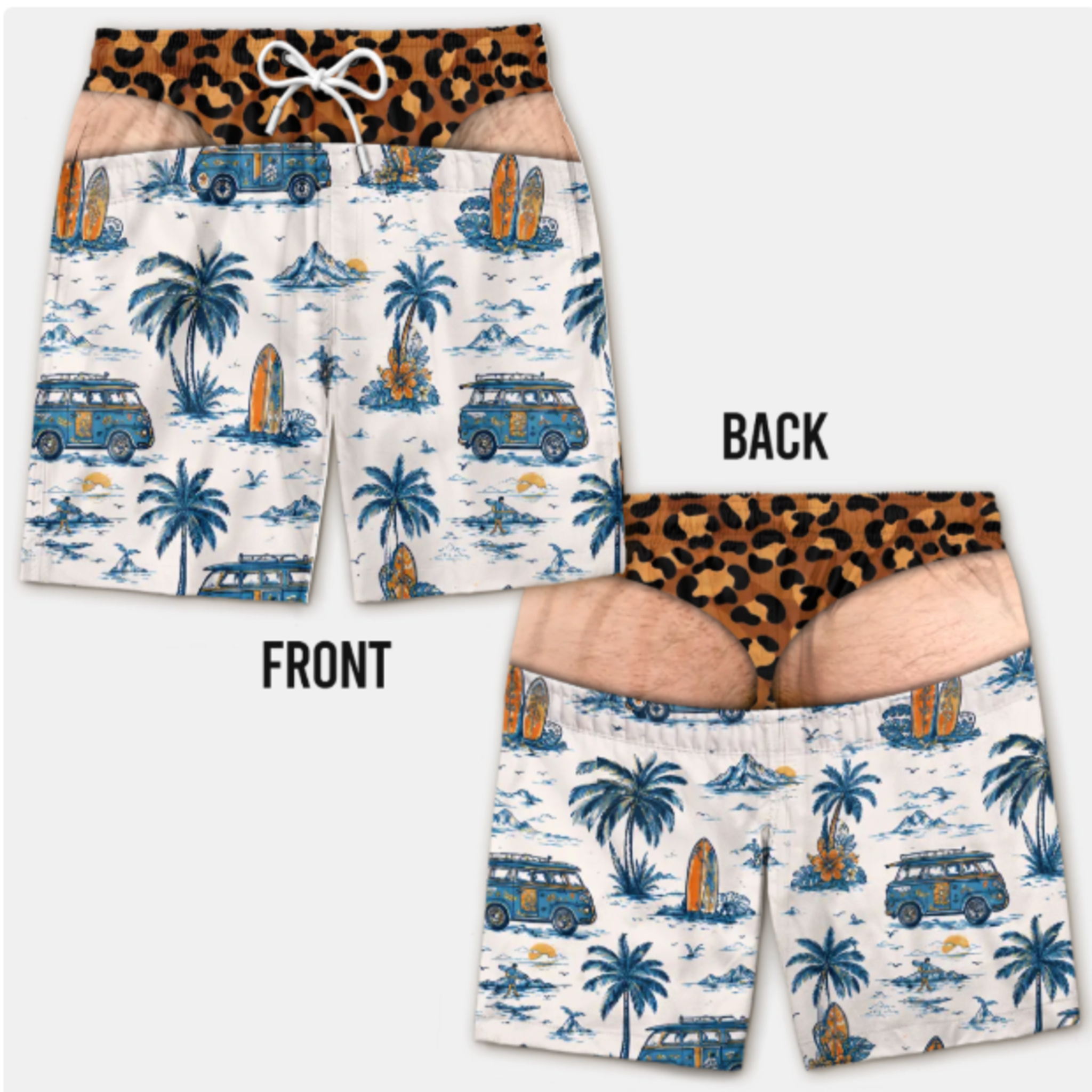 Island Getaway Playful Print Shorts