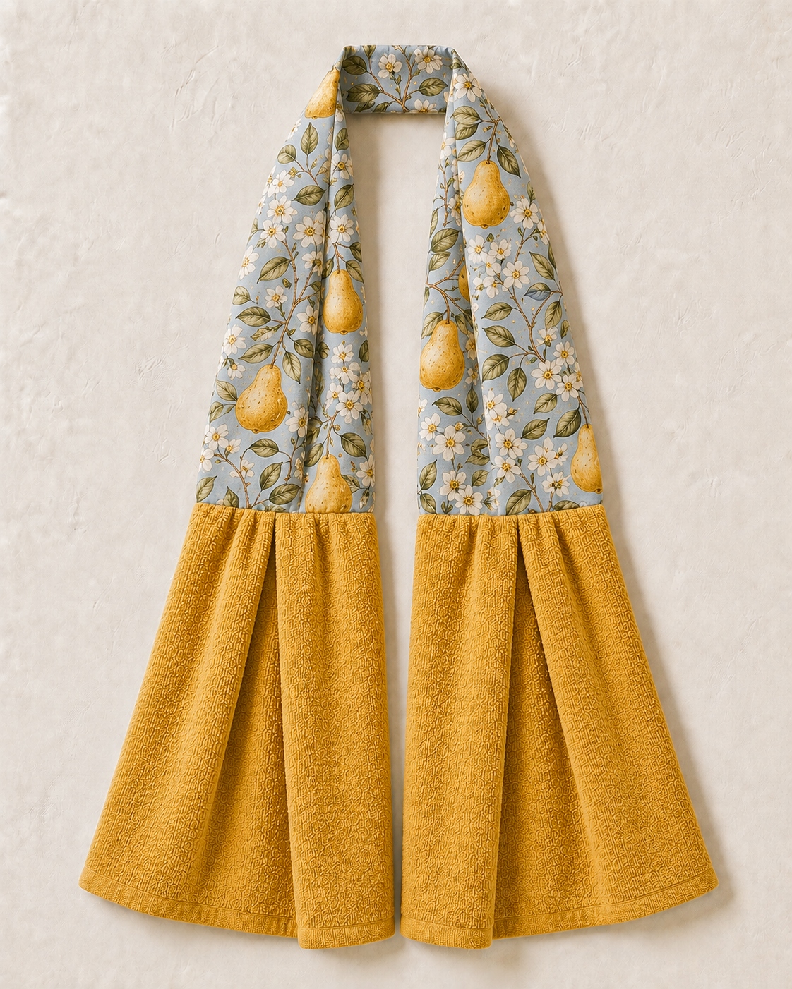 Soft Pear Garden Kitchen Ease Towel Scarf
