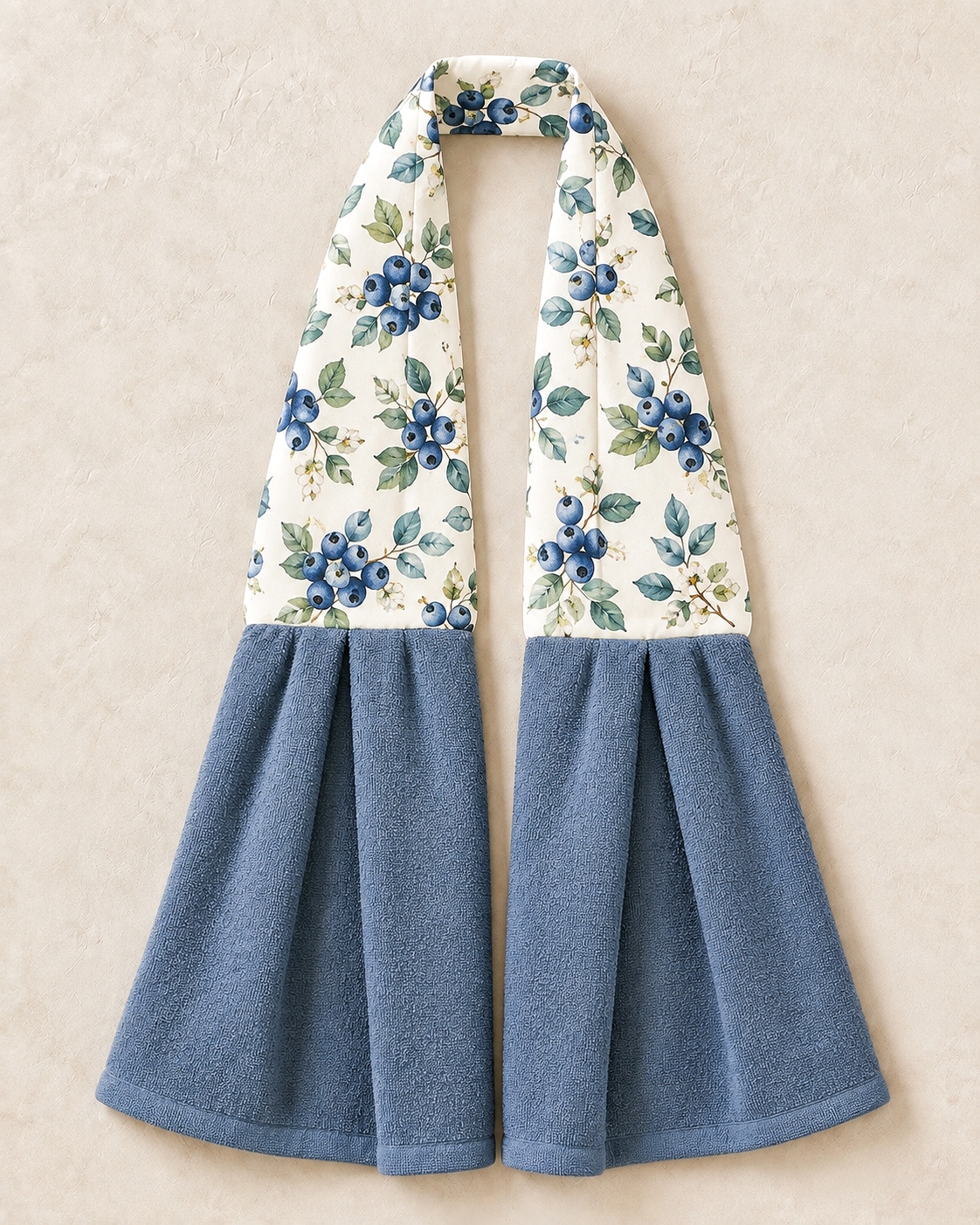 Fresh Blueberry Berry Kitchen Ease Towel Scarf