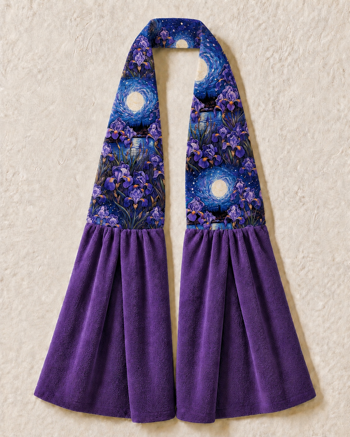 Starry Iris Van‑Gogh Kitchen Ease Towel Scarf