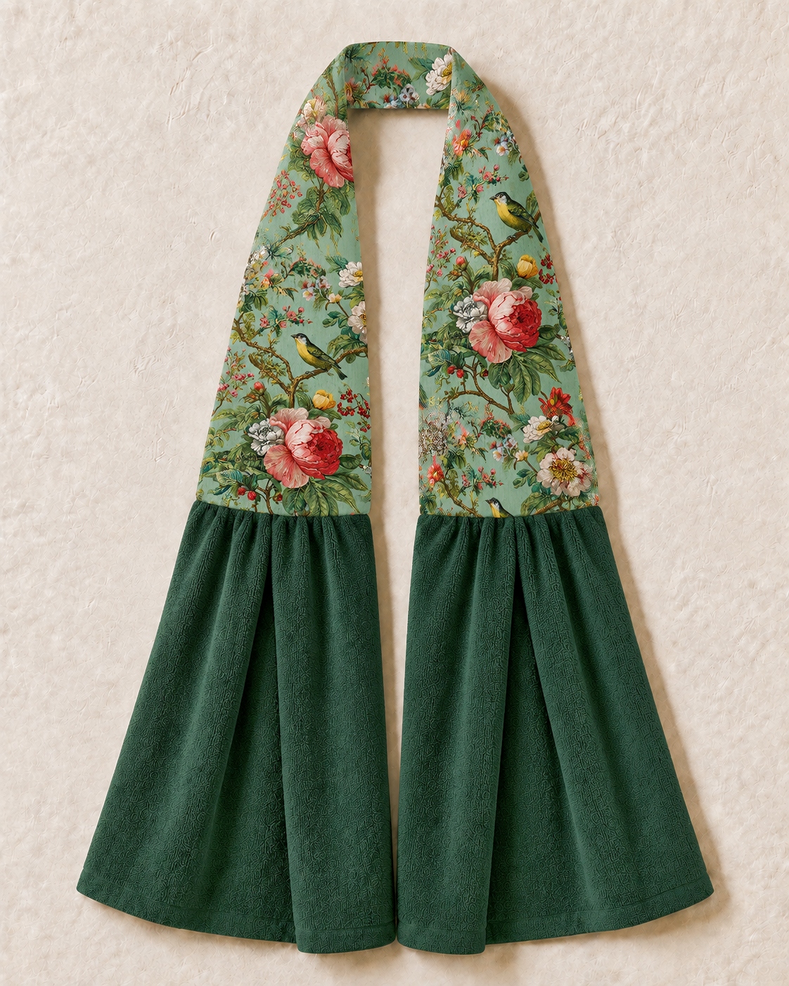 Lush Garden Aviary Kitchen Ease Towel Scarf