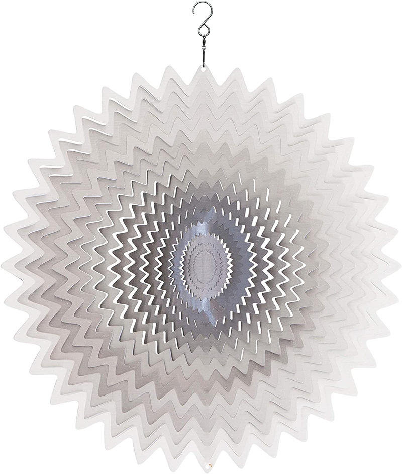 Geometric 3D rotating wind chime