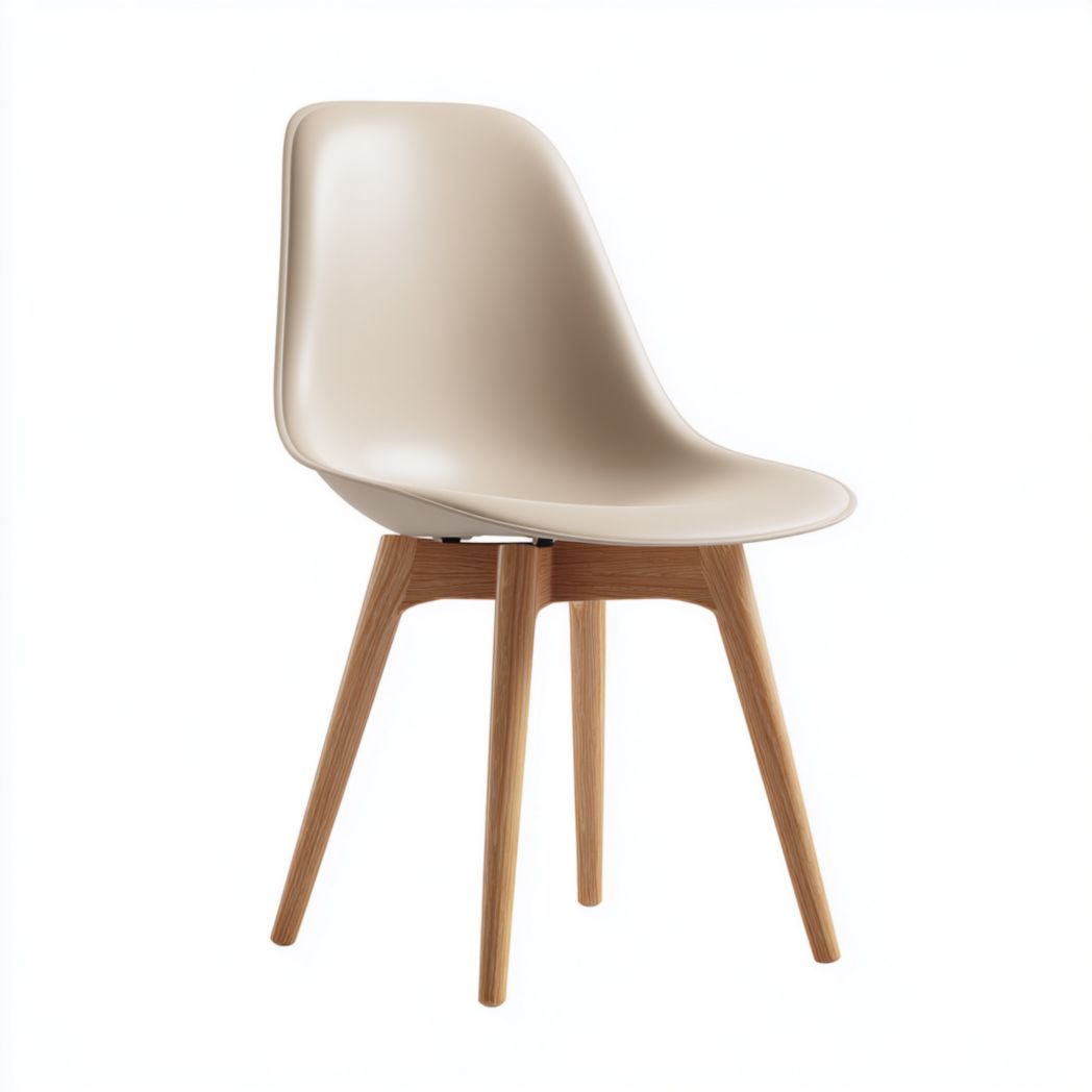 Chaise de salle à manger en polypropylène et bois de hêtre-Dci Furniture